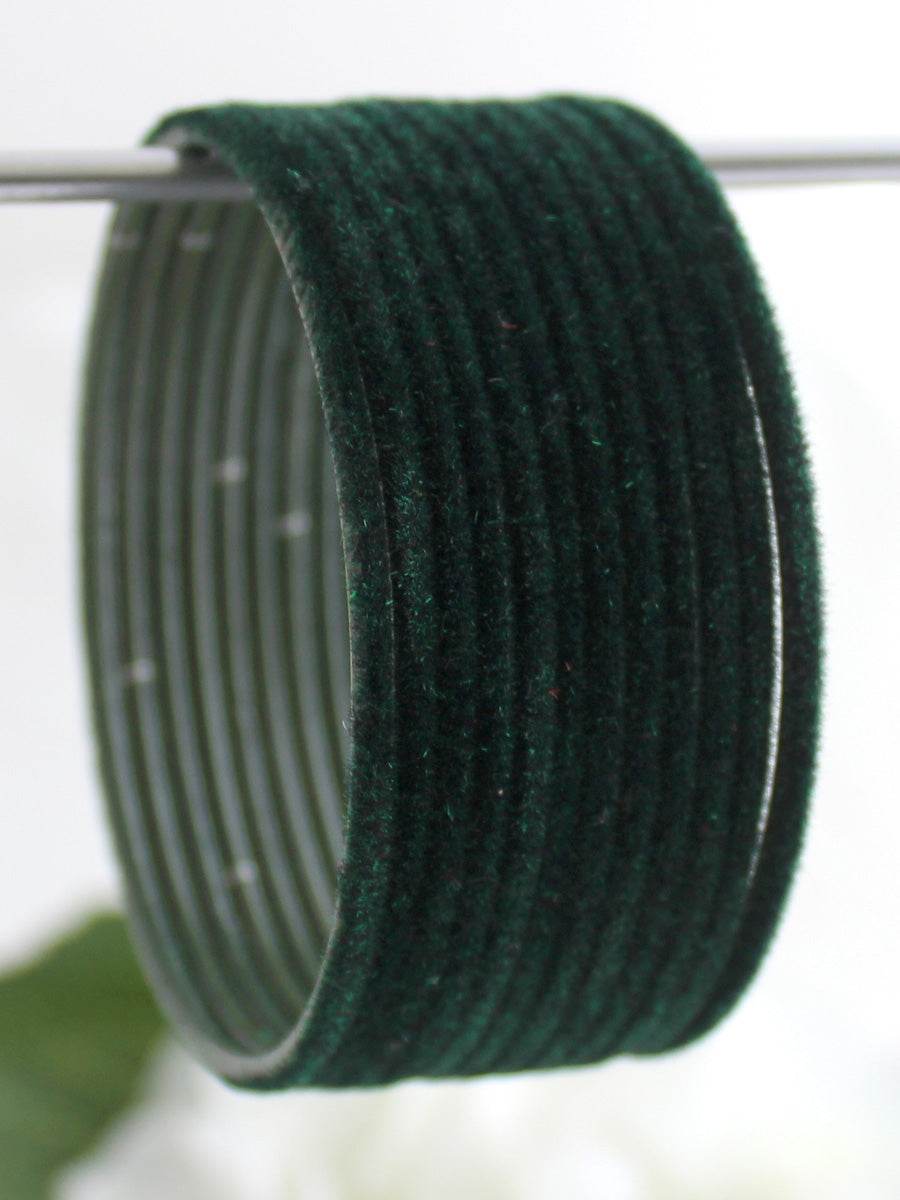 Dhaani Bangle Set Dark Green Bangles T4 Jewels