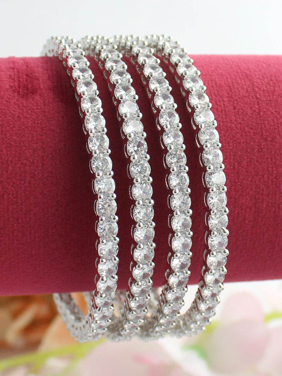 Rashmi Polki Bangles Silver Bangles T4 Jewels
