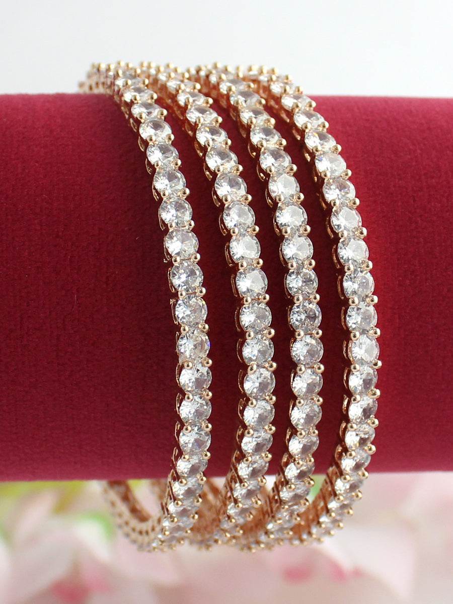 Rashmi Polki Bangles Rose Gold Bangles T4 Jewels