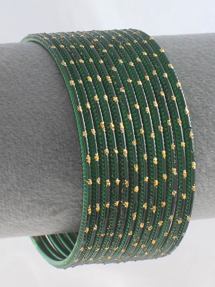 Bani Bangle Set Green Bangles T4 Jewels