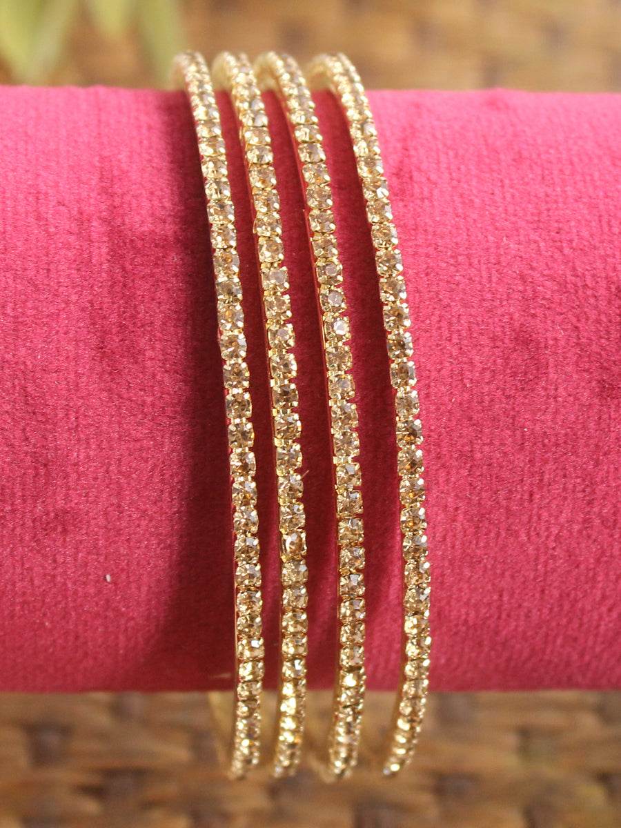 Avika Bangle Set Golden Bangles T4 Jewels