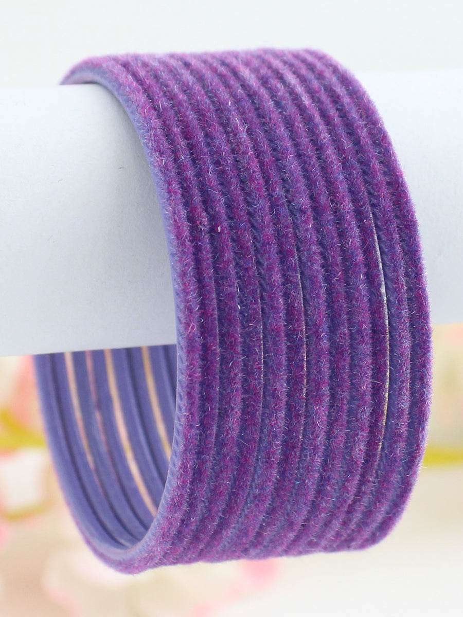 Dhaani Bangle Set Purple Bangles T4 Jewels