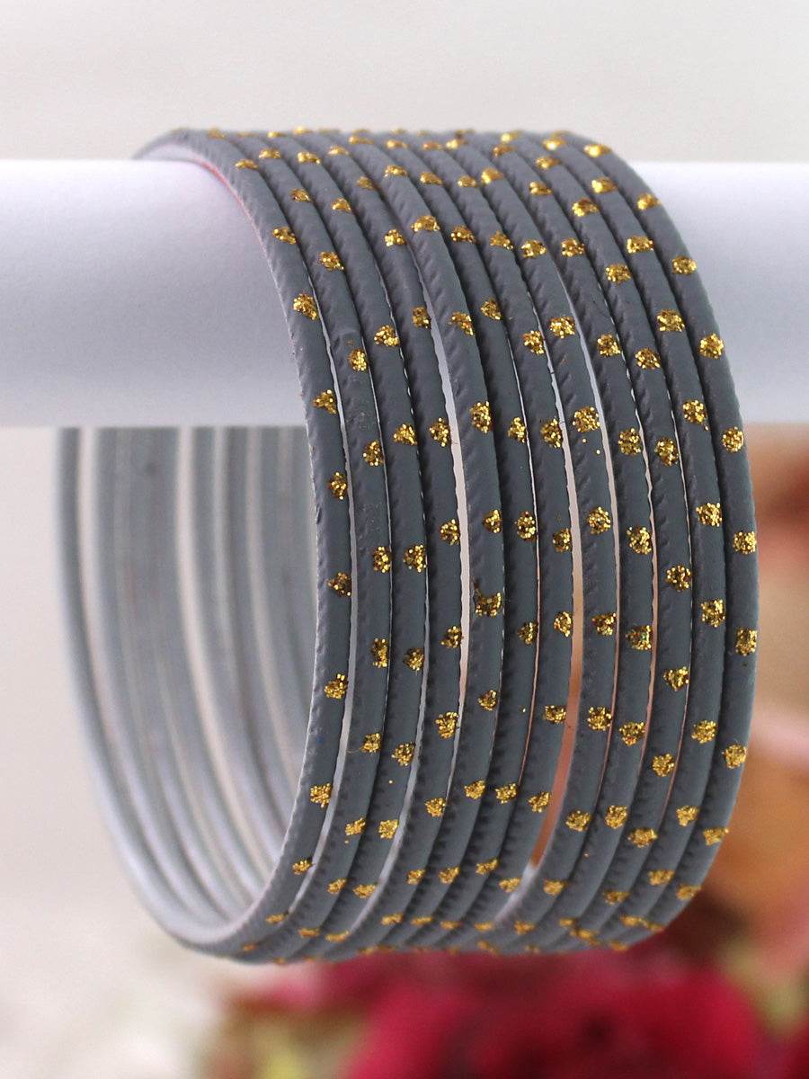 Sia Bangle Set Grey Bangles T4 Jewels
