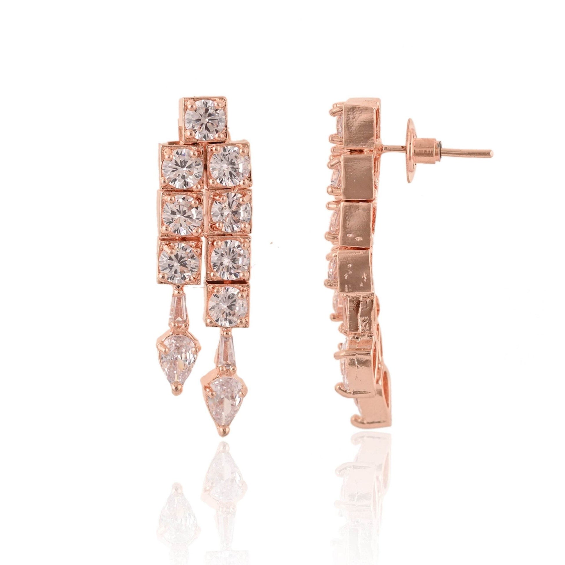 Delicate Handmade CZ Necklace Set - A Touch of Glamour T4 Jewels