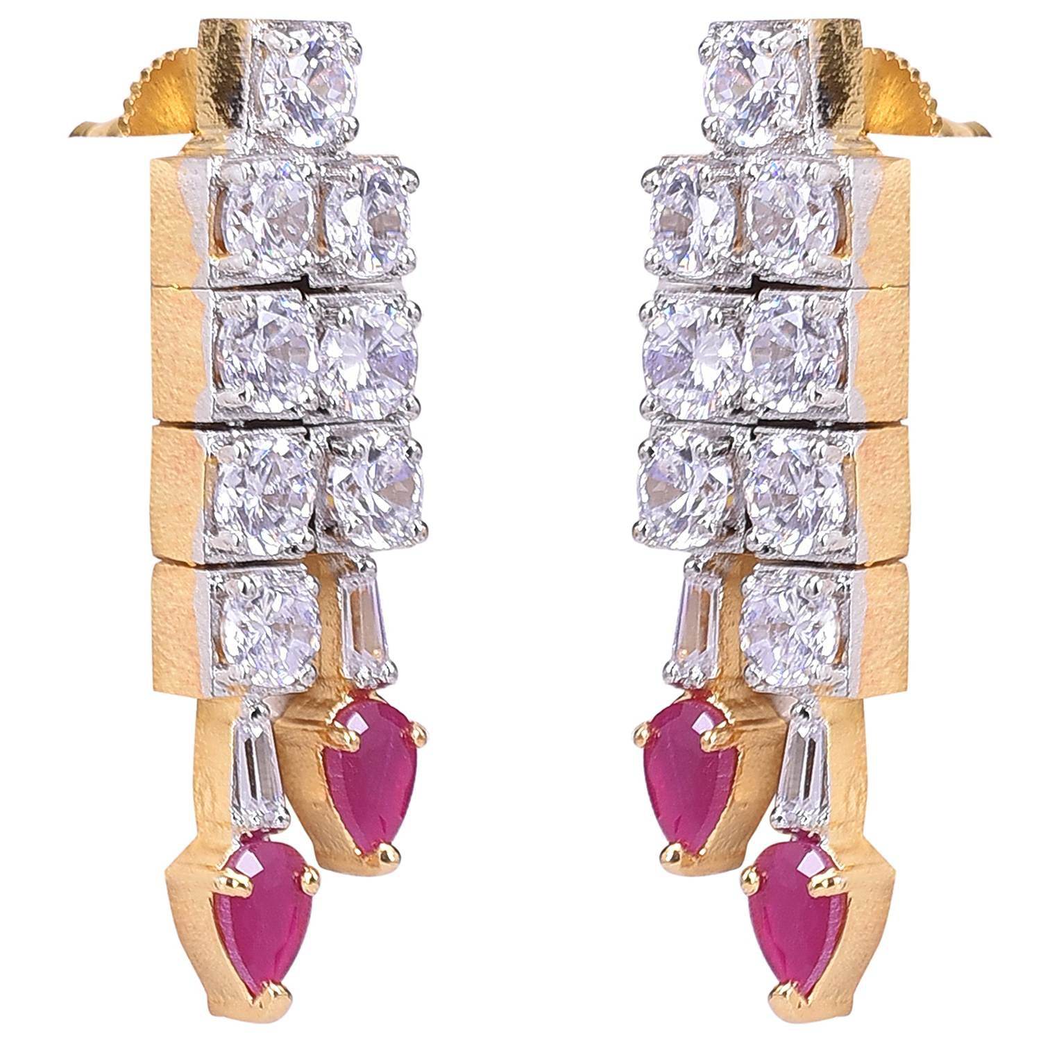 Exquisite Handmade CZ Necklace Set - A Work of Art T4 Jewels