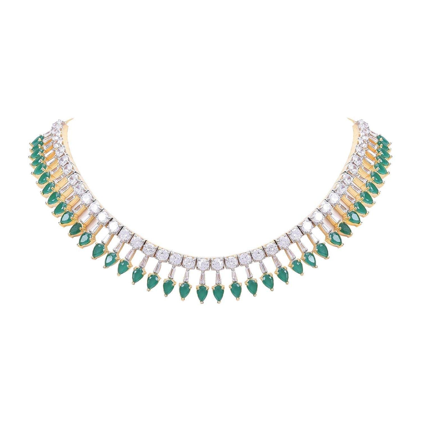 Sophisticated Handmade CZ Necklace Set - Show-stopper T4 Jewels