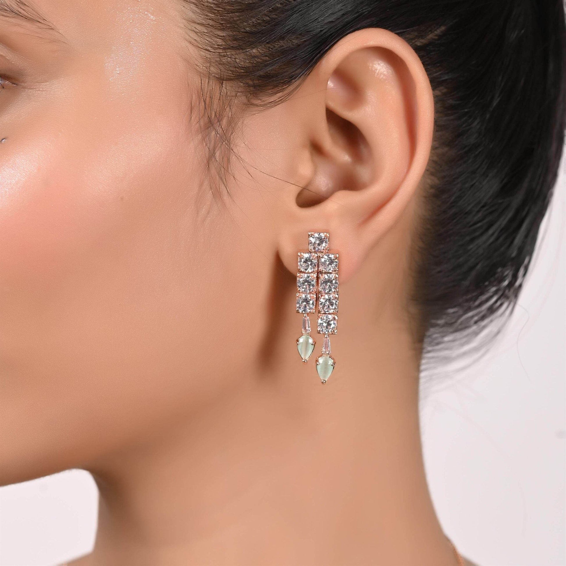 Magnificent Handmade CZ Necklace Set - Beauty and Class T4 Jewels