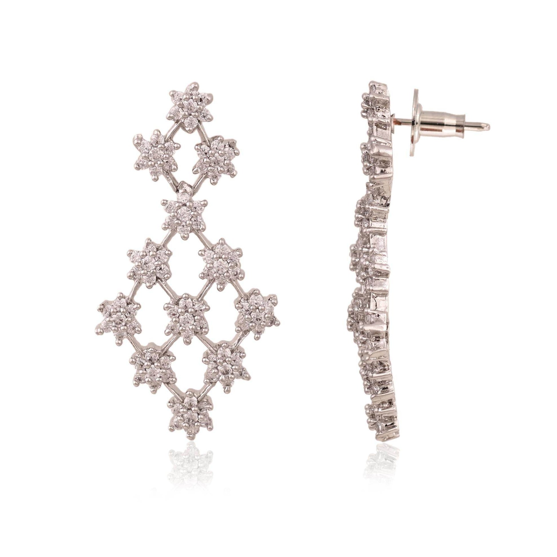 Luxurious CZ Necklace Set for a Glamorous Touch T4 Jewels