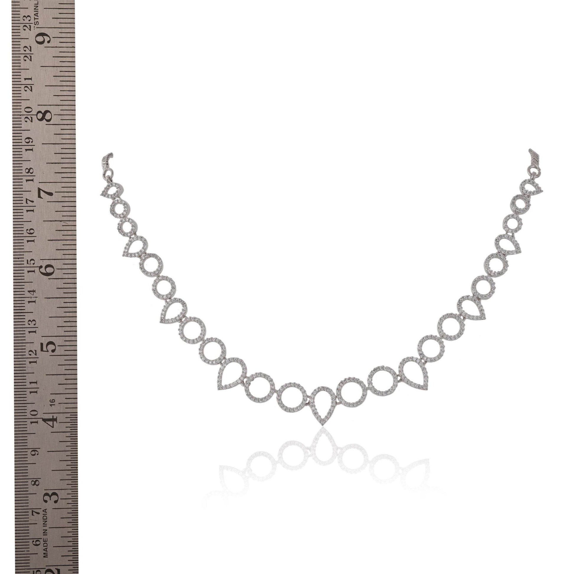 Fashionable Handcrafted CZ Necklace for Women: Eye-catching and Glamorous T4 Jewels