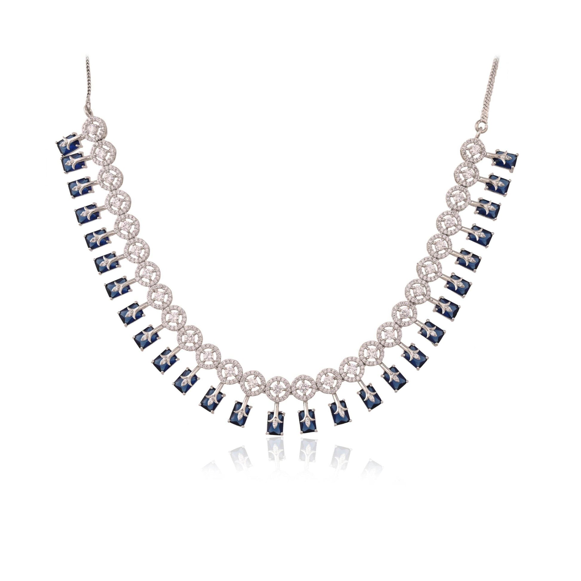 Radiant Handmade CZ Necklace Set - A Piece of Luxury T4 Jewels