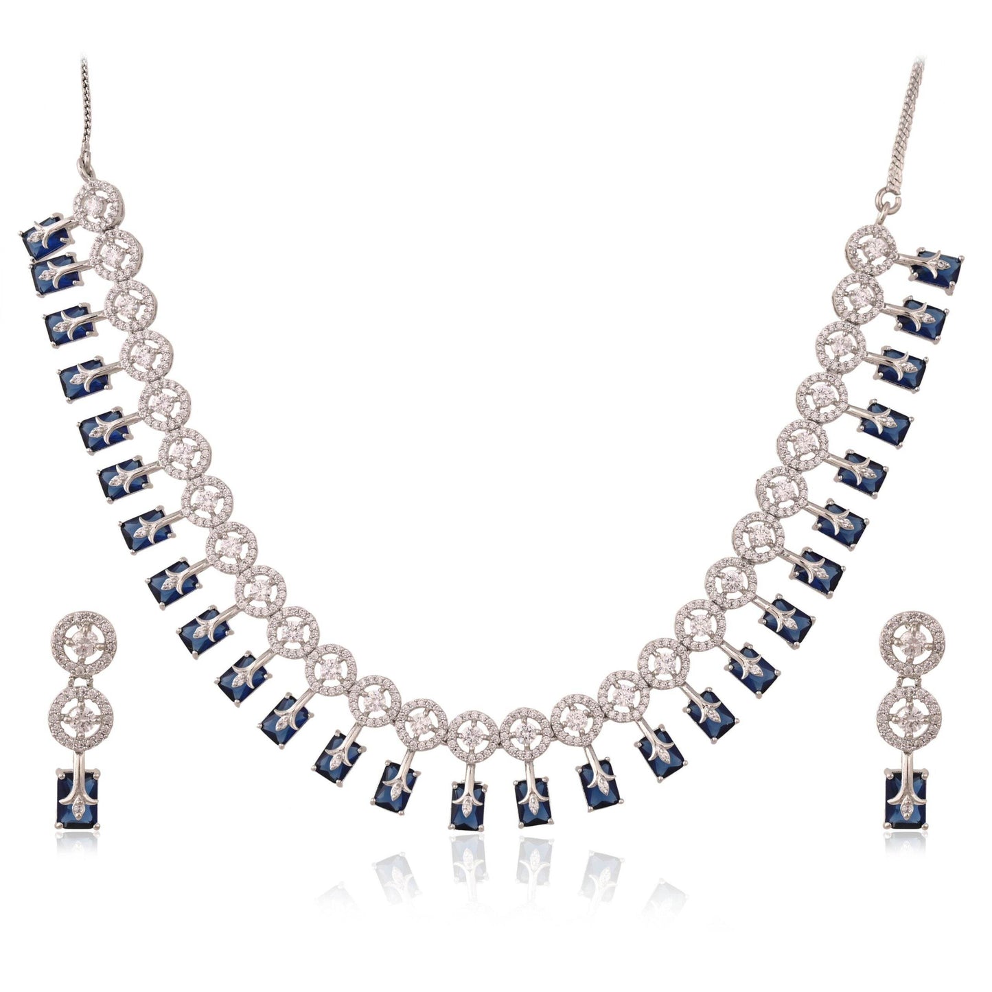 Radiant Handmade CZ Necklace Set - A Piece of Luxury T4 Jewels