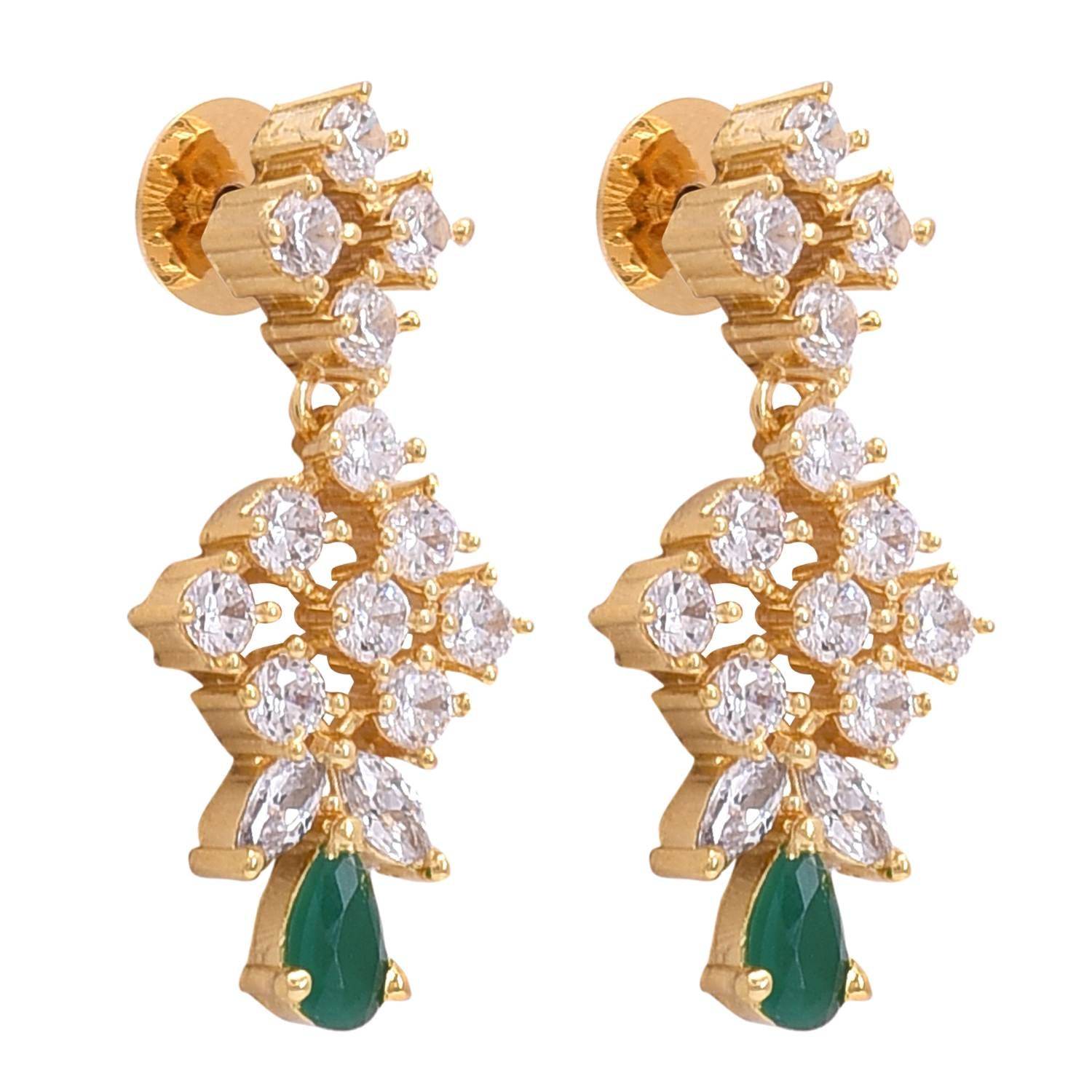Splendid Handmade CZ Necklace Set - Add Sparkle to Any Outfit T4 Jewels