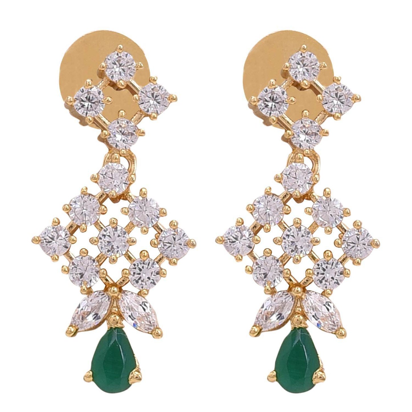 Splendid Handmade CZ Necklace Set - Add Sparkle to Any Outfit T4 Jewels