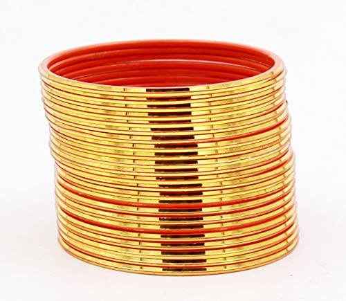 T4 Jewels Many Colors Glossy Metal Bangles (Pack Of 24). Metal Bangles T4 Jewels