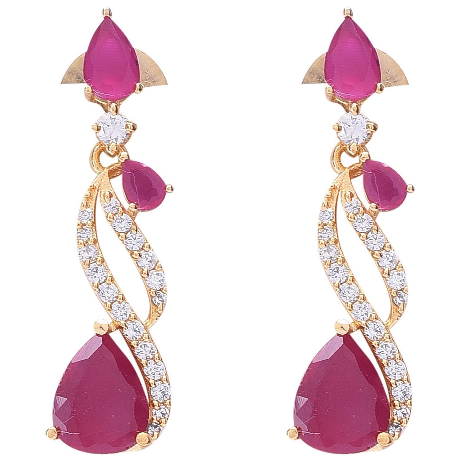 Magnificent Handcrafted CZ Necklace Set - An Elegant and Timeless Jewelry Piece T4 Jewels