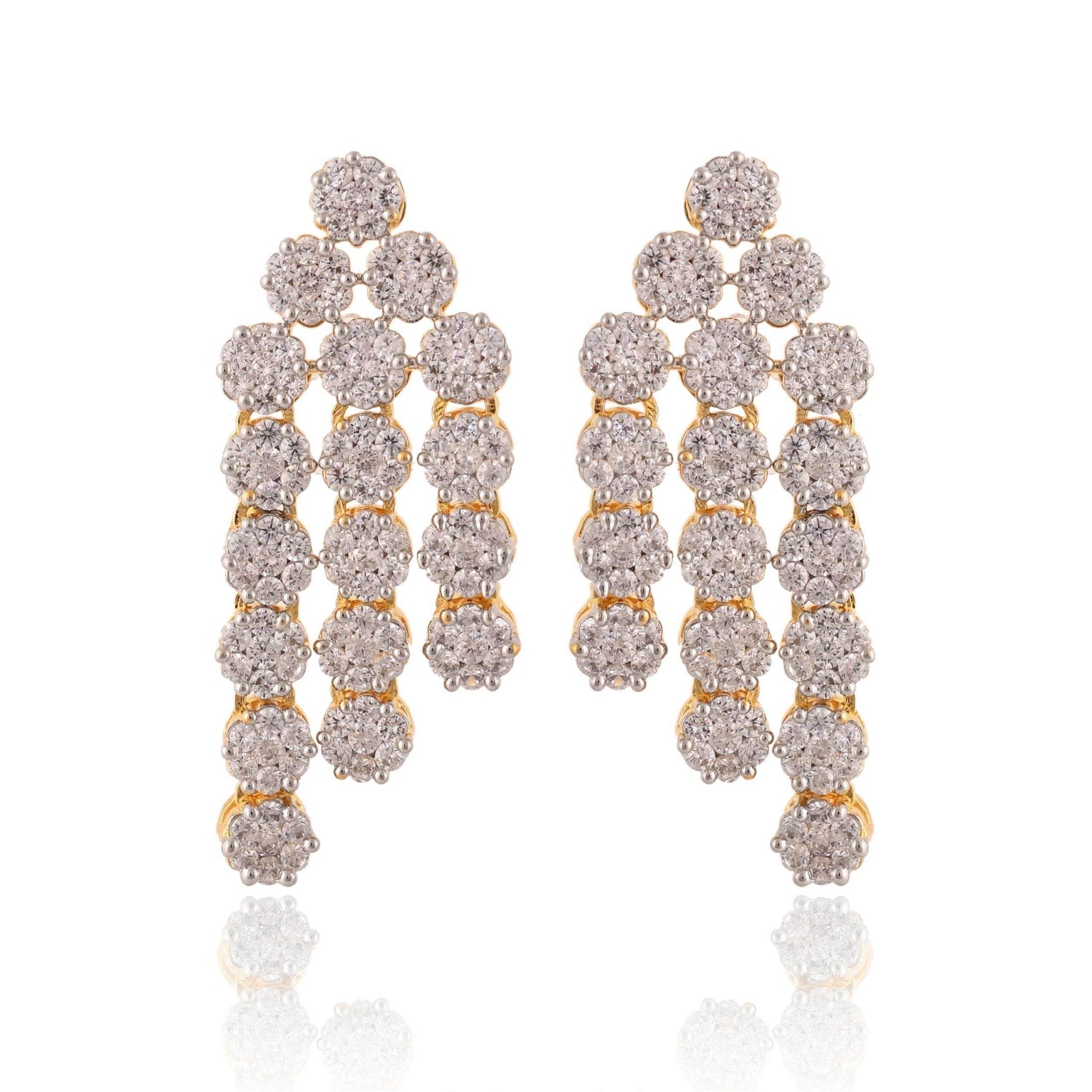 Intricate Handmade CZ Necklace Set - A Gift of Love T4 Jewels