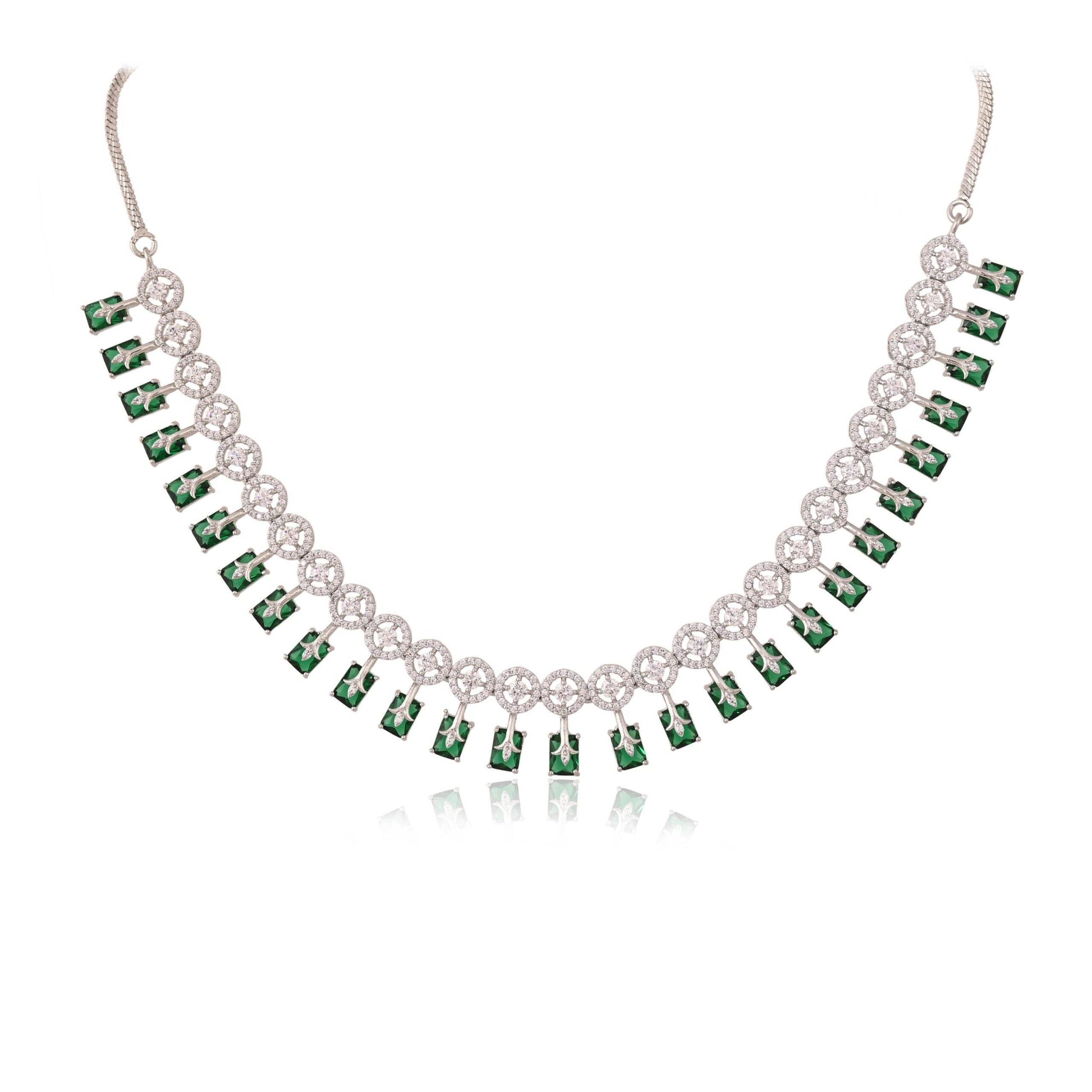Opulent Handmade CZ Necklace Set - An Unforgettable Statement T4 Jewels