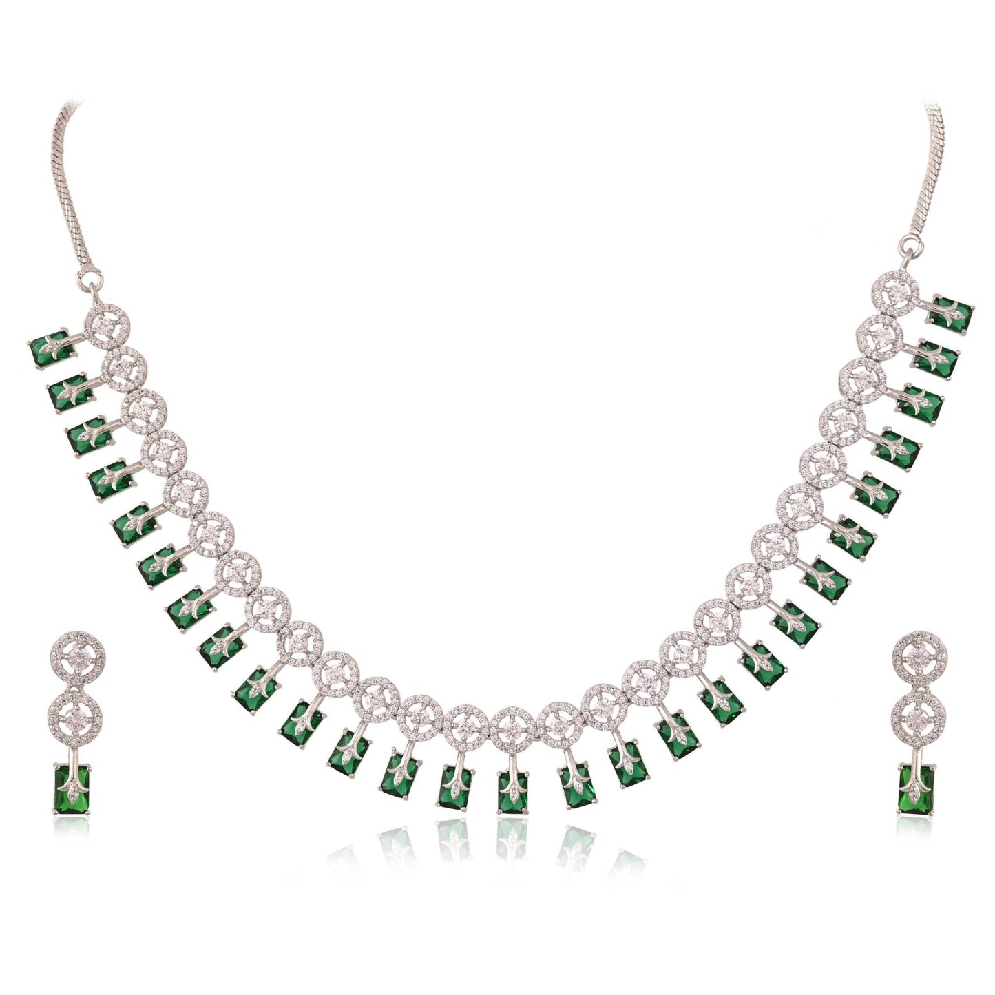 Opulent Handmade CZ Necklace Set - An Unforgettable Statement T4 Jewels