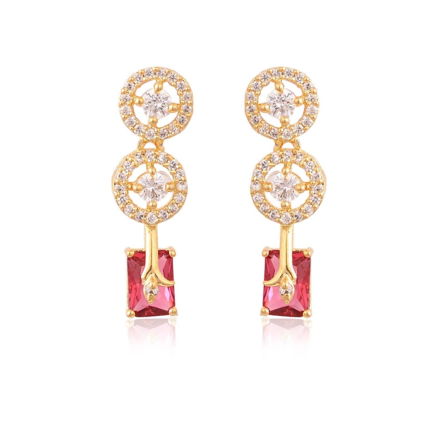 Graceful Handmade CZ Necklace Set - A Symbol of Elegance T4 Jewels