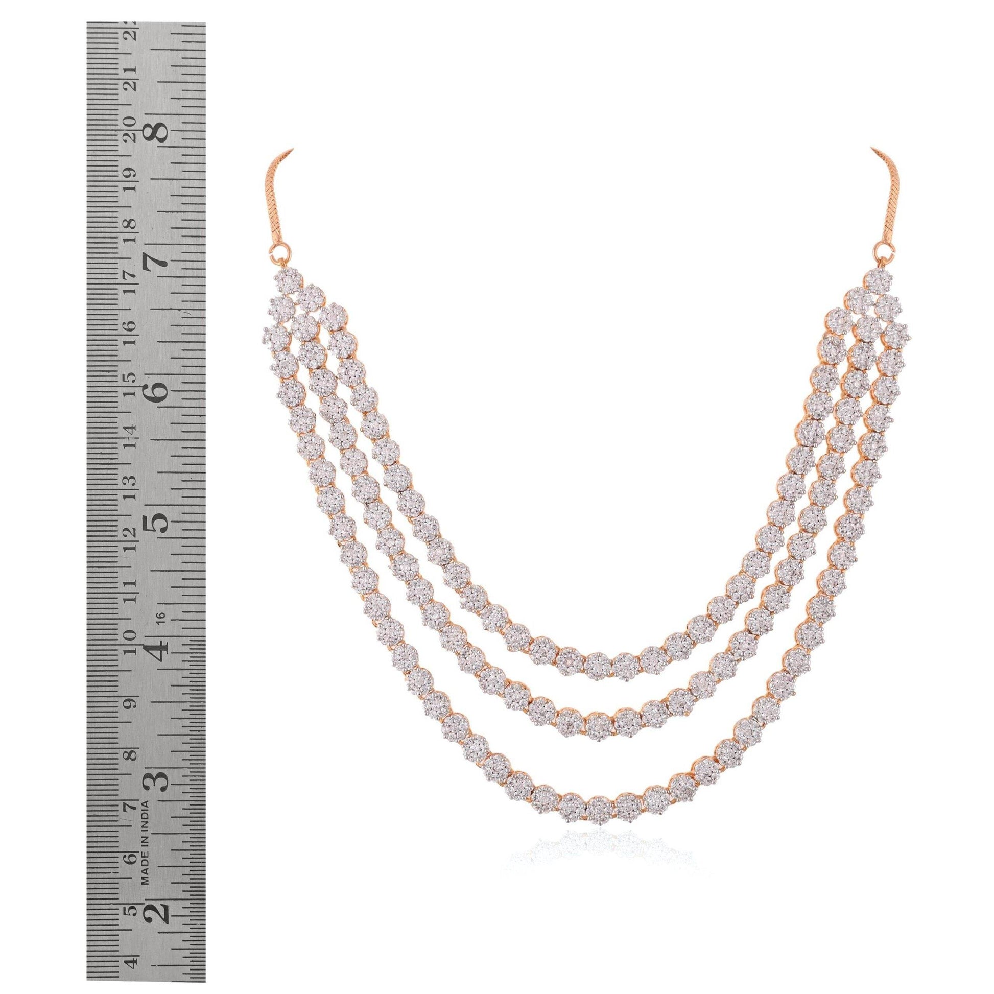 Classic Handmade CZ Necklace Set - Timeless Beauty T4 Jewels