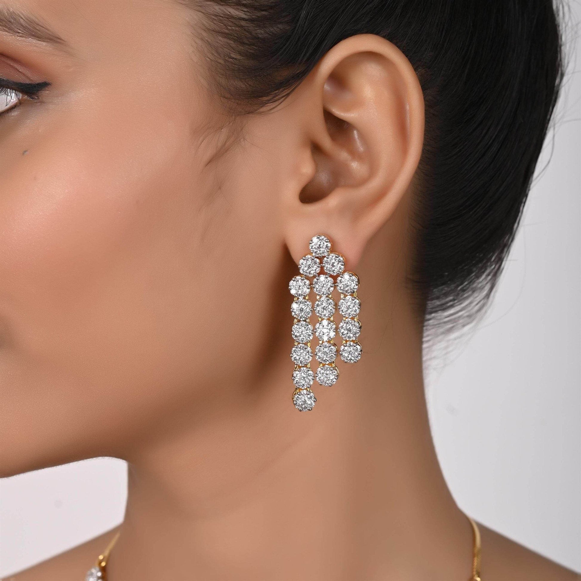 Intricate Handmade CZ Necklace Set - A Gift of Love T4 Jewels