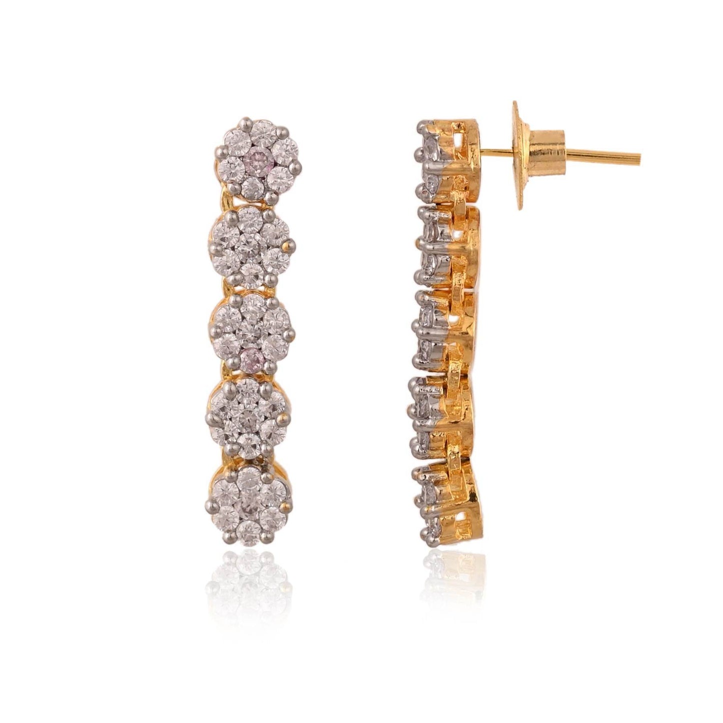 Luxurious Handmade CZ Necklace Set - A Special Treat T4 Jewels