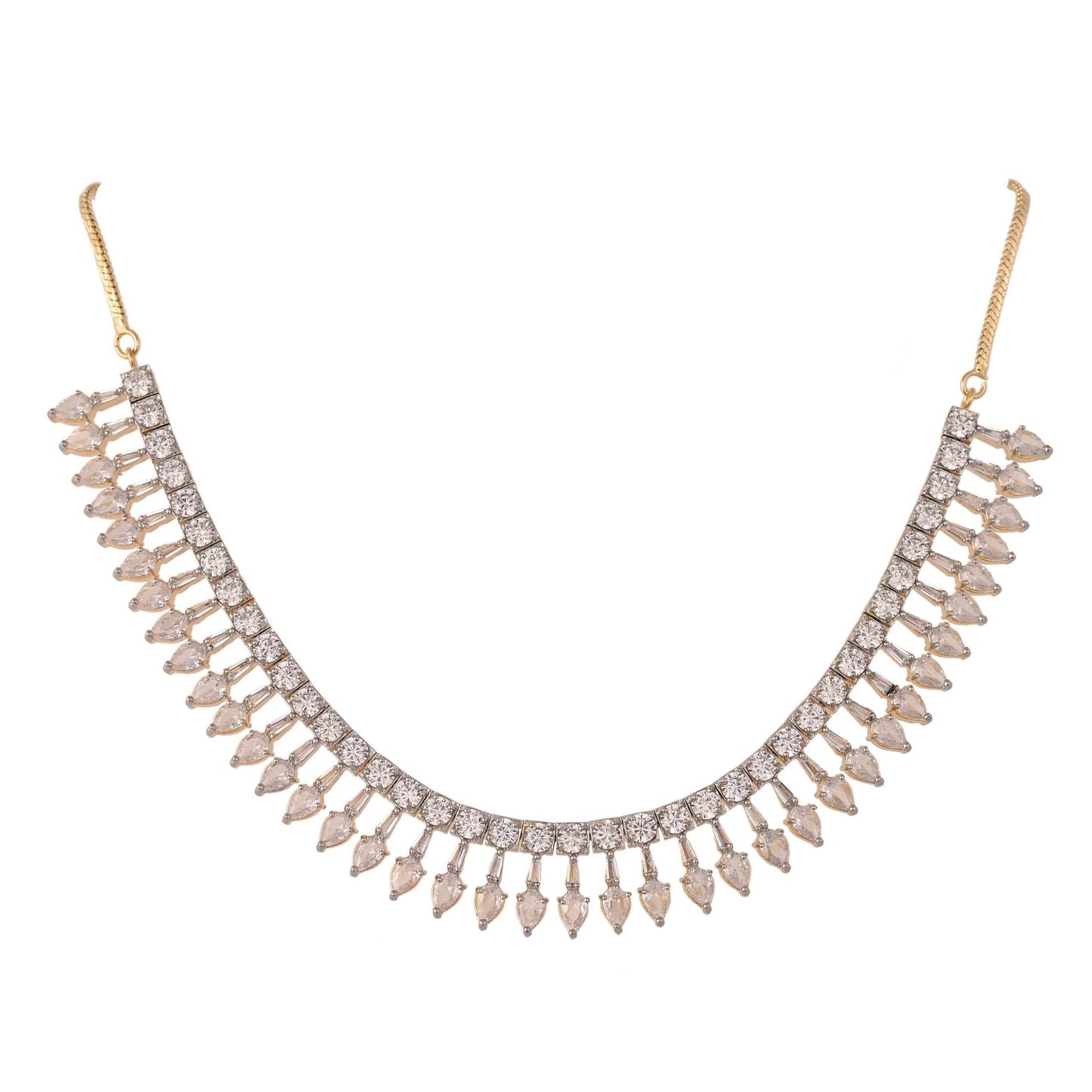 Artistic Handmade CZ Necklace Set - Uniquely Yours T4 Jewels