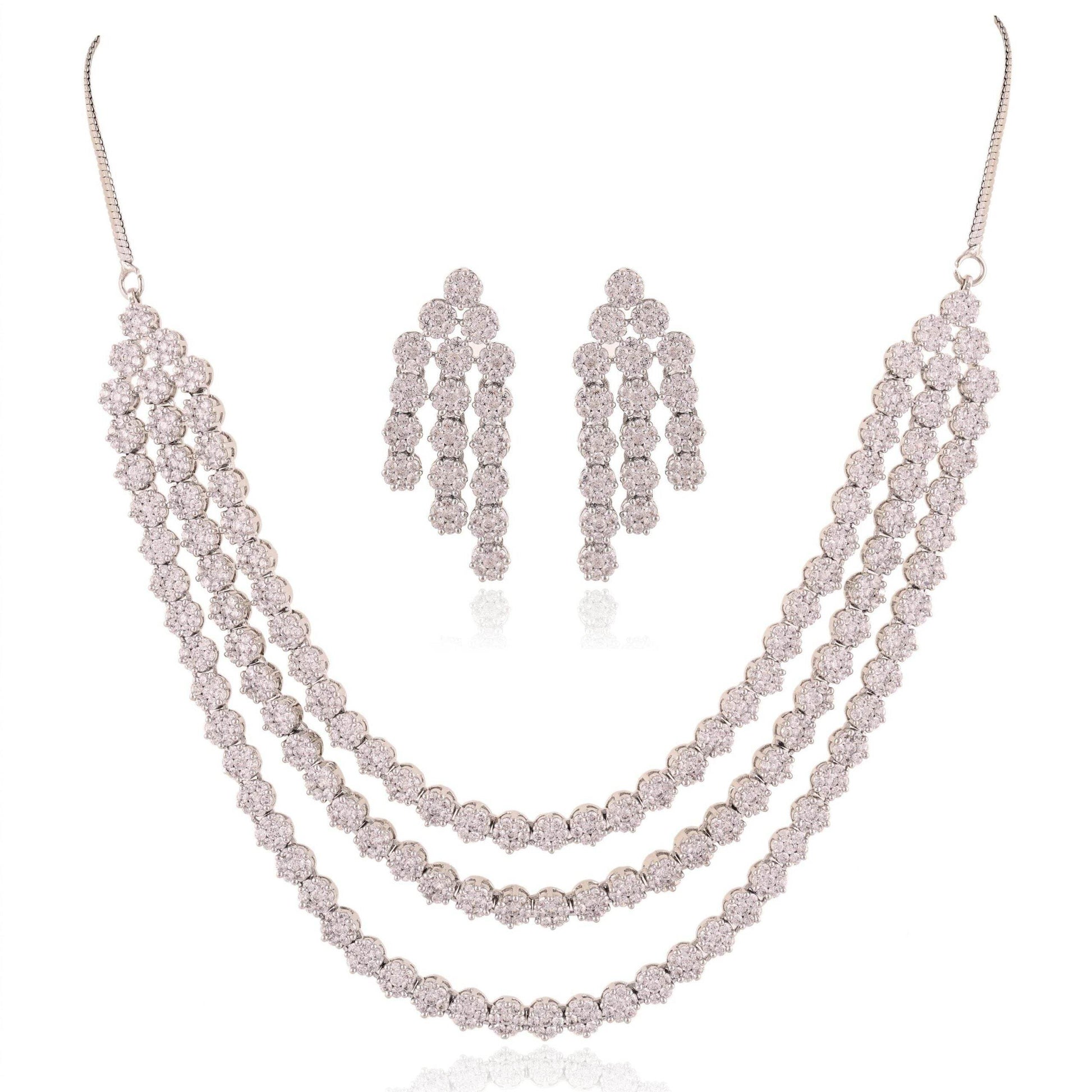 Fabulous Handmade CZ Necklace Set - For The Woman Who Has Everything T4 Jewels