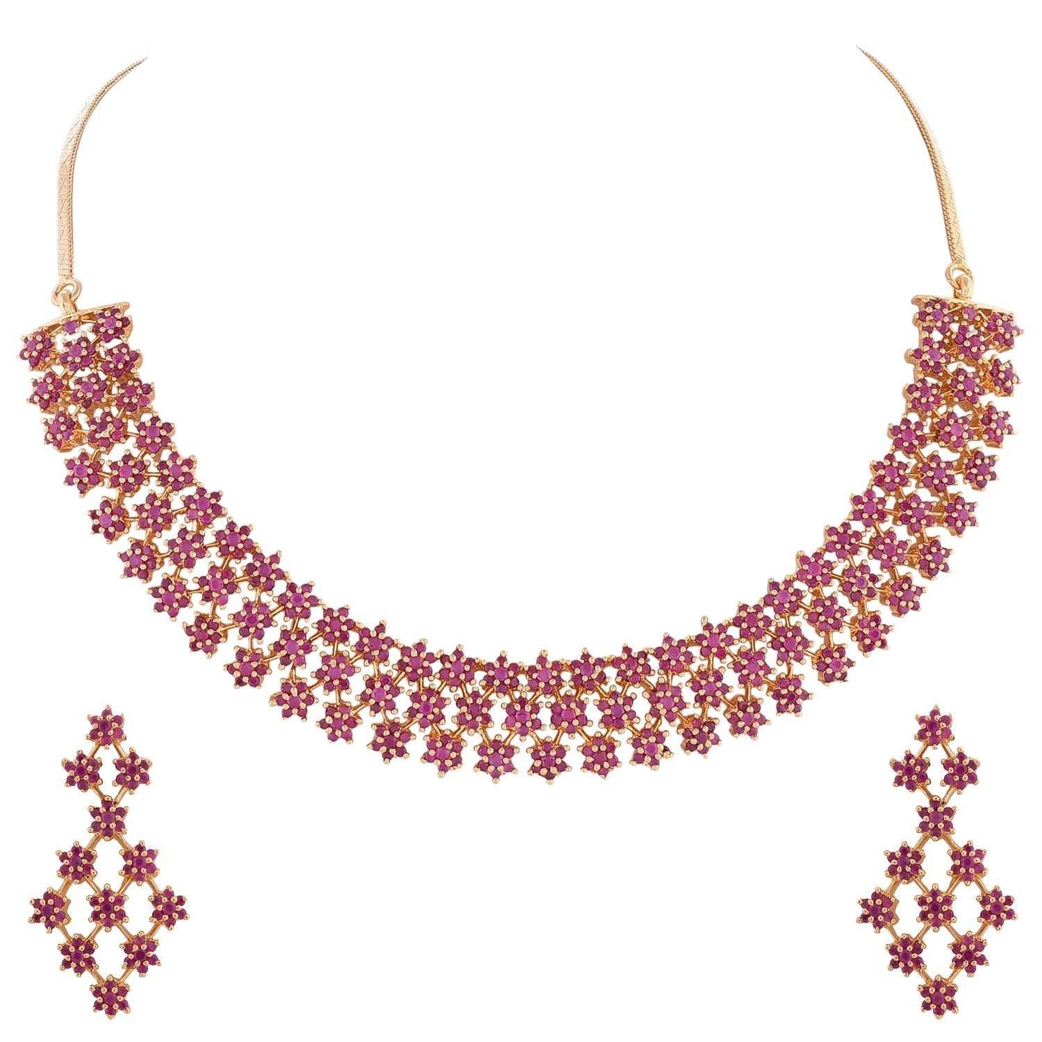Enchanting Handmade CZ Necklace Set to Add Sparkle to Your Outfit T4 Jewels