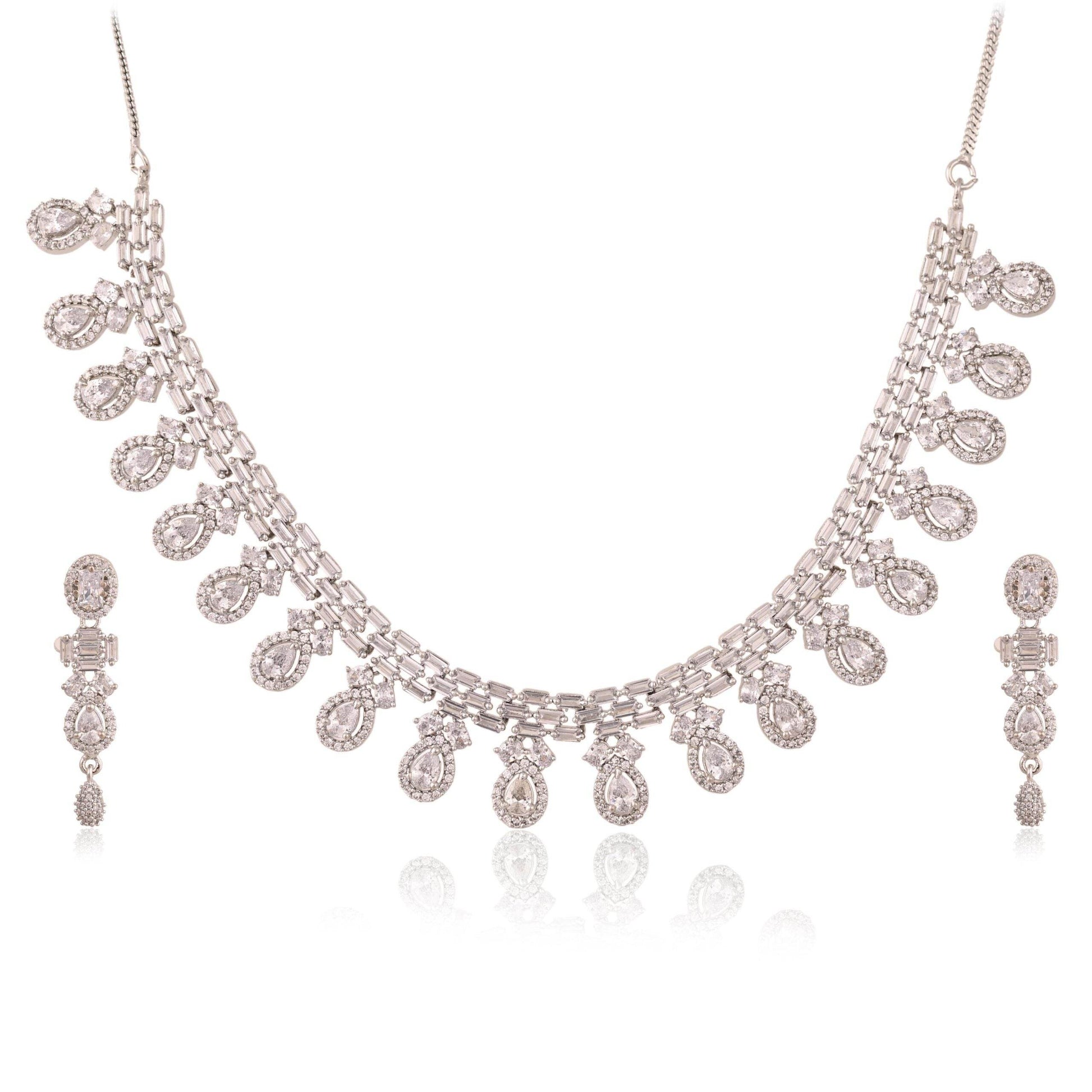 Women's Handmade CZ Necklace – A Delicate Jewelry Piece to Adorn Your Neck T4 Jewels