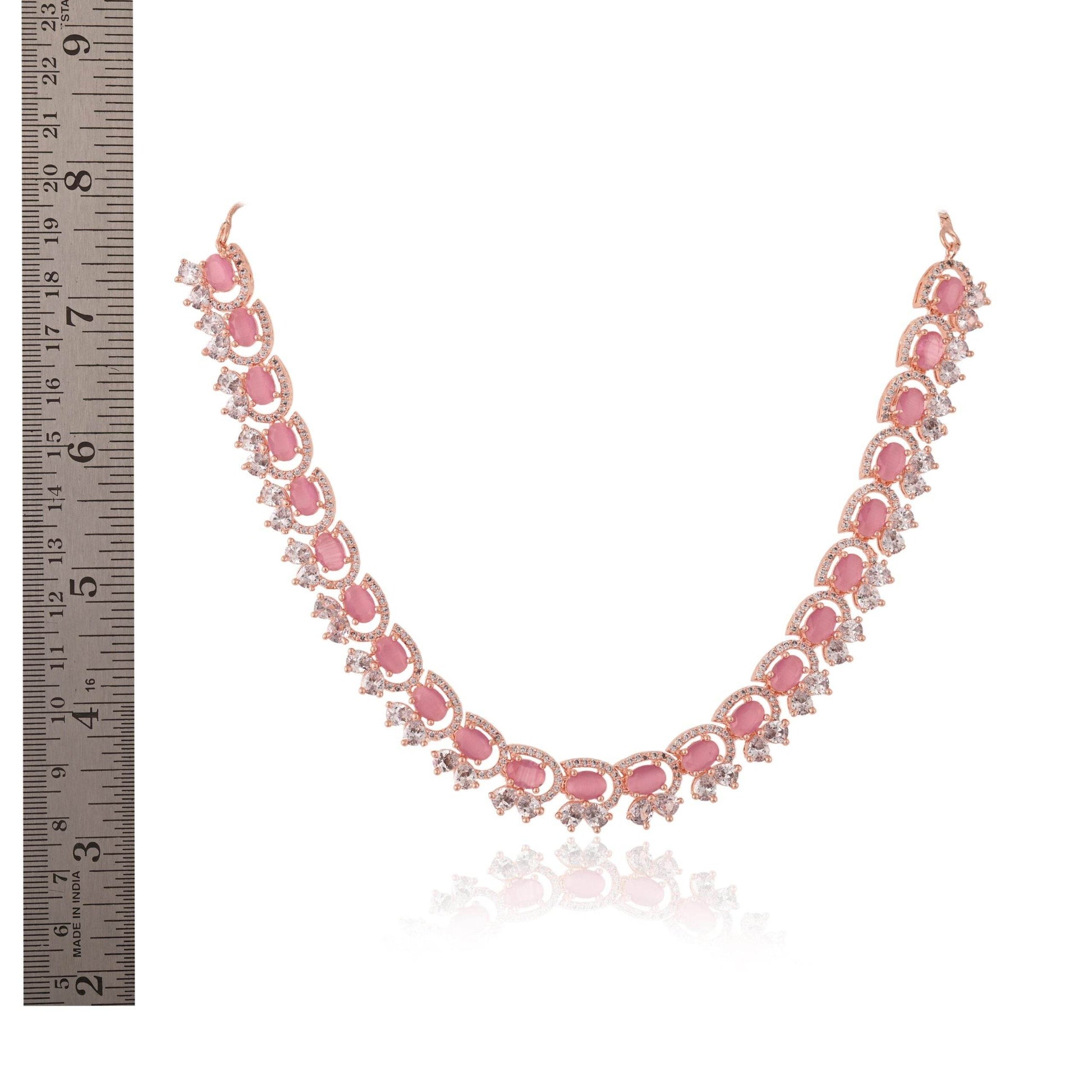 Unique and Elegant Design CZ Necklace for Women T4 Jewels