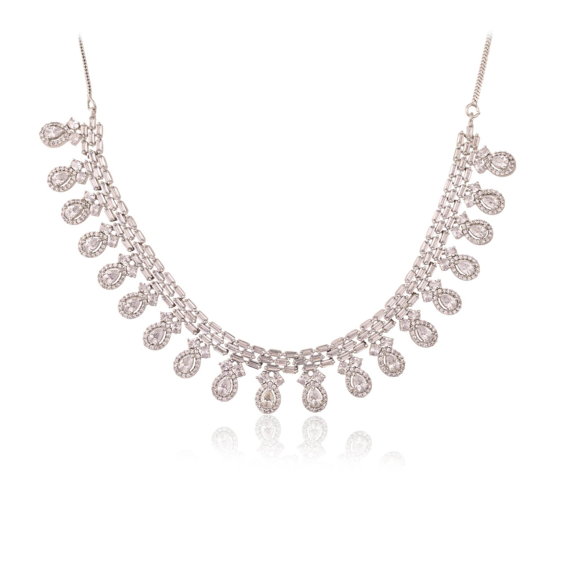 Women's Handmade CZ Necklace – A Delicate Jewelry Piece to Adorn Your Neck T4 Jewels