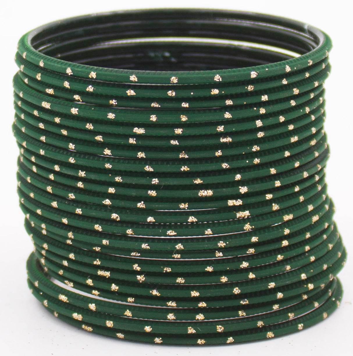 Set of 24 Plain Matte Textured Metal Bangles By T4 Jewels Kai Plain Metal Bangles T4 Jewels