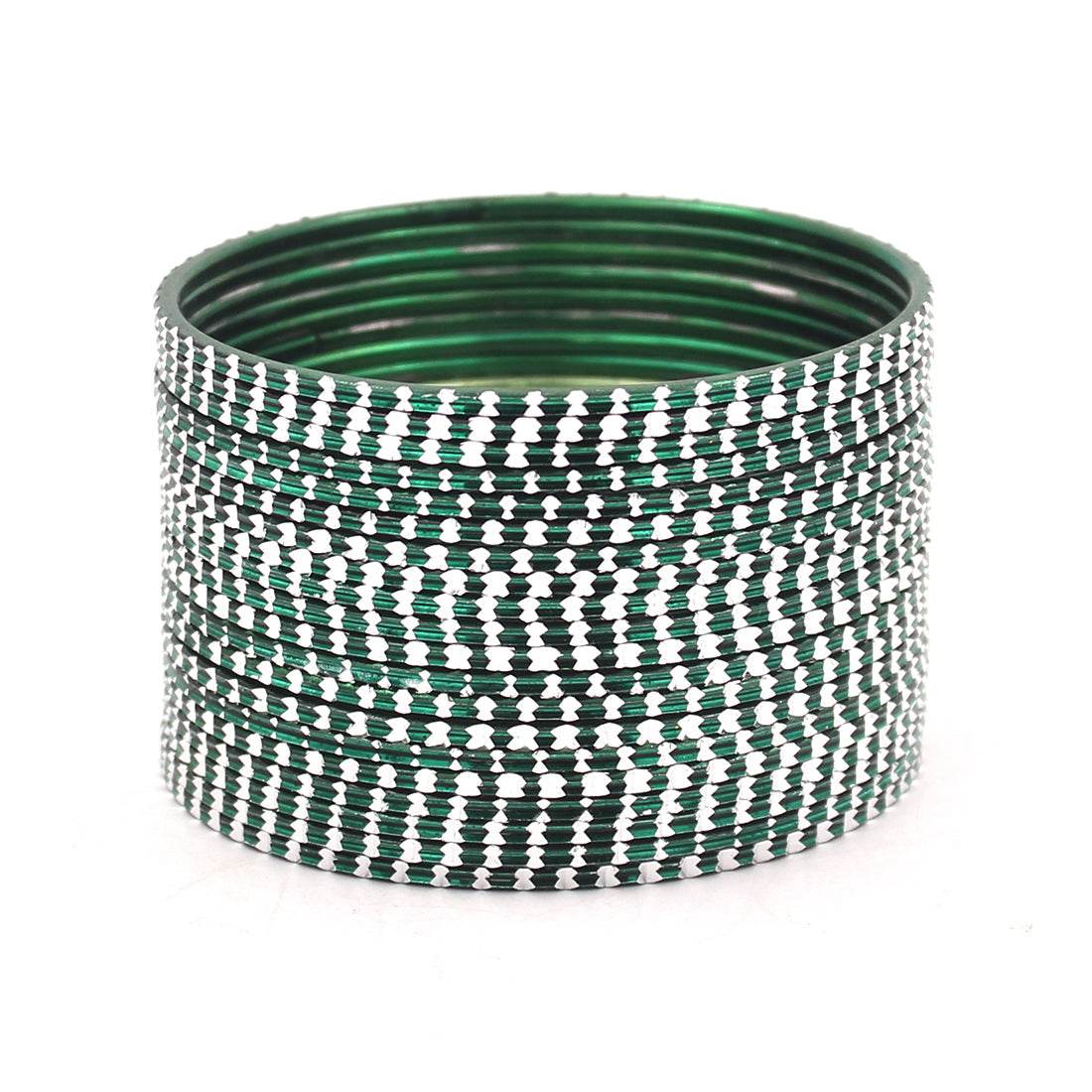 Set of 24 Shining Bangles with Cutting Design by T4 Jewels KAI Plain Metal Bangles T4 Jewels