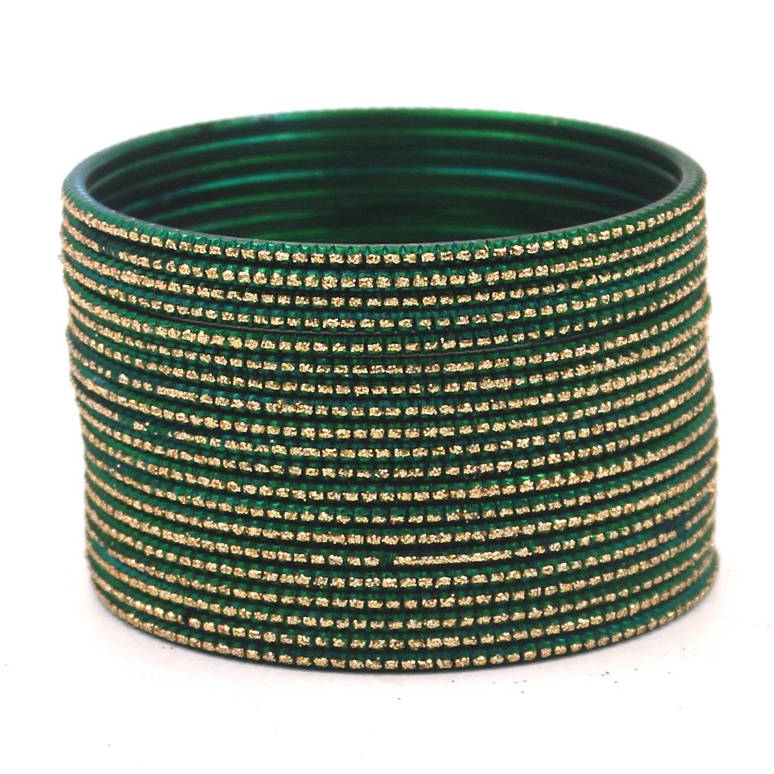 Set of 24 Glitter Bangles by T4 Jewels Kai Plain Metal Bangles T4 Jewels