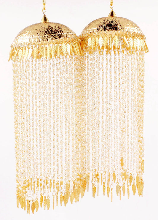 Traditional Broad Single Tier Jhumar Style Kaleere by T4 Jewels T4 Jewels