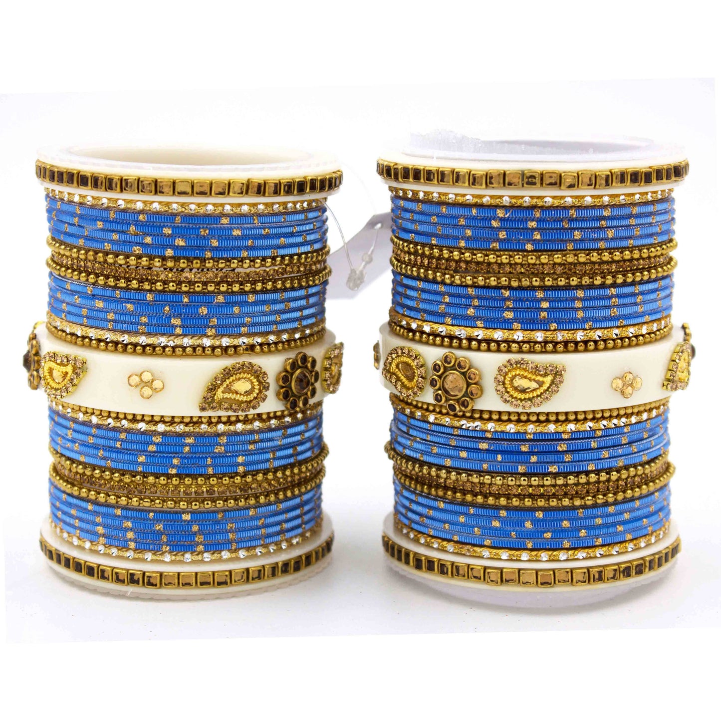 Traditonal Bridal Bangle set with golden dotted design Lavender All Bangle Sets T4 Jewels