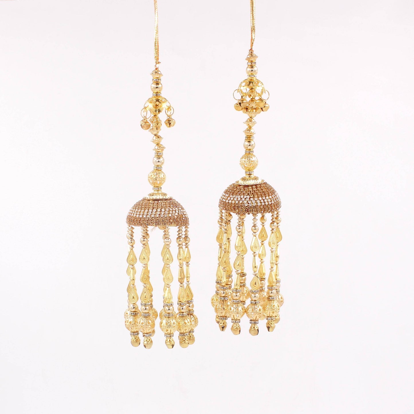 Traditional Golden Jhumar Kaleere by T4 Jewels T4 Jewels