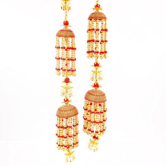 Traditional Two-Tier Jhumar Kaleere with Long Beaded Work by T4 Jewels T4 Jewels