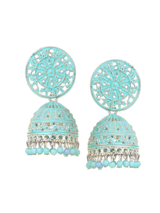 Traditional Coloured Jhumki Earring by T4 Jewels Surf T4 Jewels