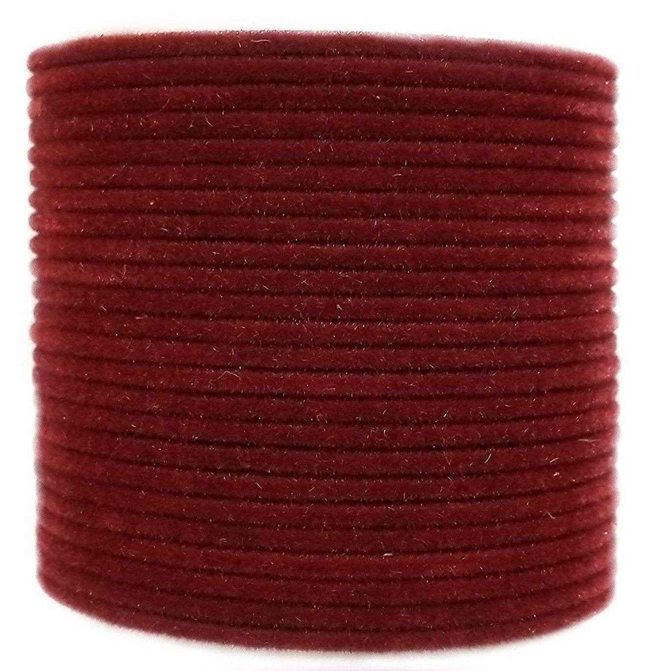 T4 Jewels Velvet Metal Bangle Set (Pack Of 24) Mehroon Metal Bangles T4 Jewels