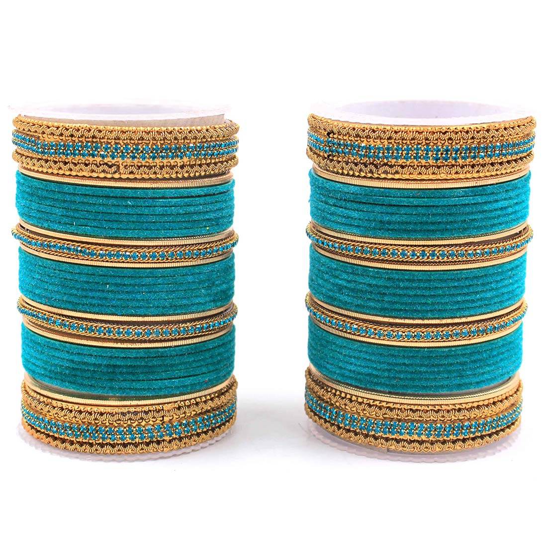 Traditional Brass based Bangle set by T4 Jewels for Both Hands Morpankh All Bangle Sets T4 Jewels