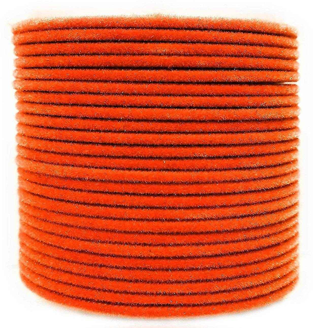 T4 Jewels Velvet Metal Bangles Set (Pack Of 24) Orange Metal Bangles T4 Jewels