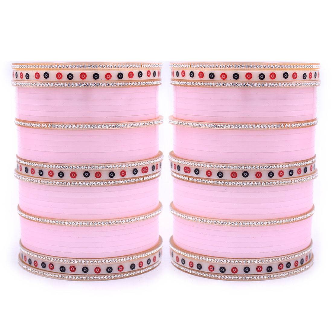 Traditional Punjabi Bridal Chura by T4 Jewels Pink Bridal Chuda T4 Jewels
