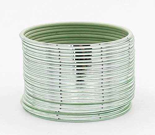 T4 Jewels Many Colors Glossy Metal Bangles (Pack Of 24). Pista Metal Bangles T4 Jewels