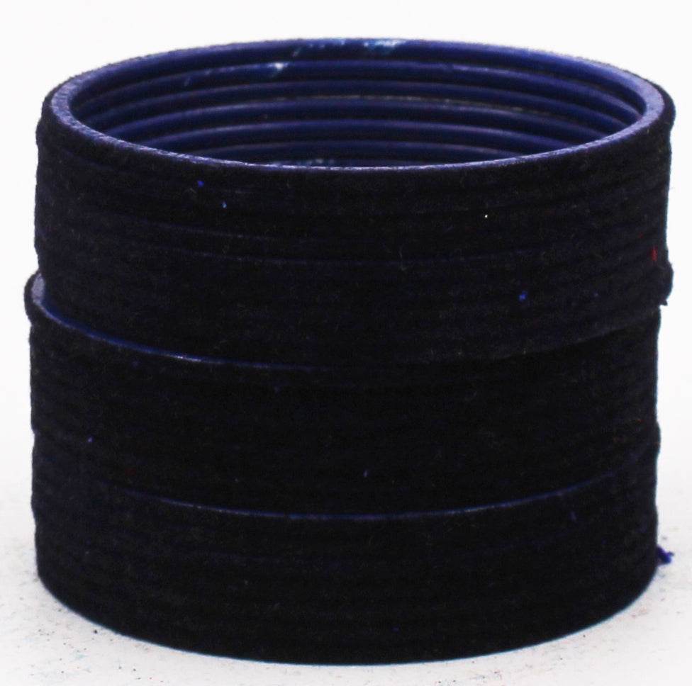 Set of 24 Plain Velvet Metal Bangles by T4 Jewels Blue Plain Metal Bangles T4 Jewels