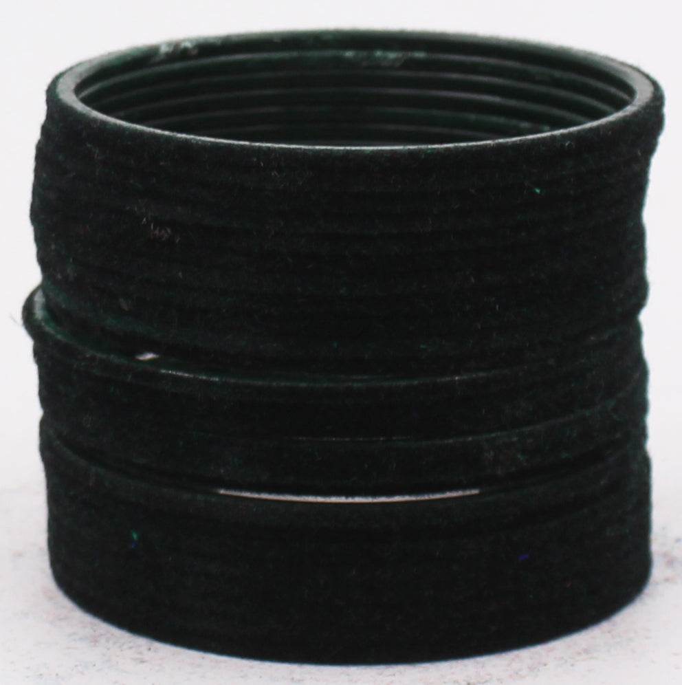 Set of 24 Plain Velvet Metal Bangles by T4 Jewels Kai Plain Metal Bangles T4 Jewels