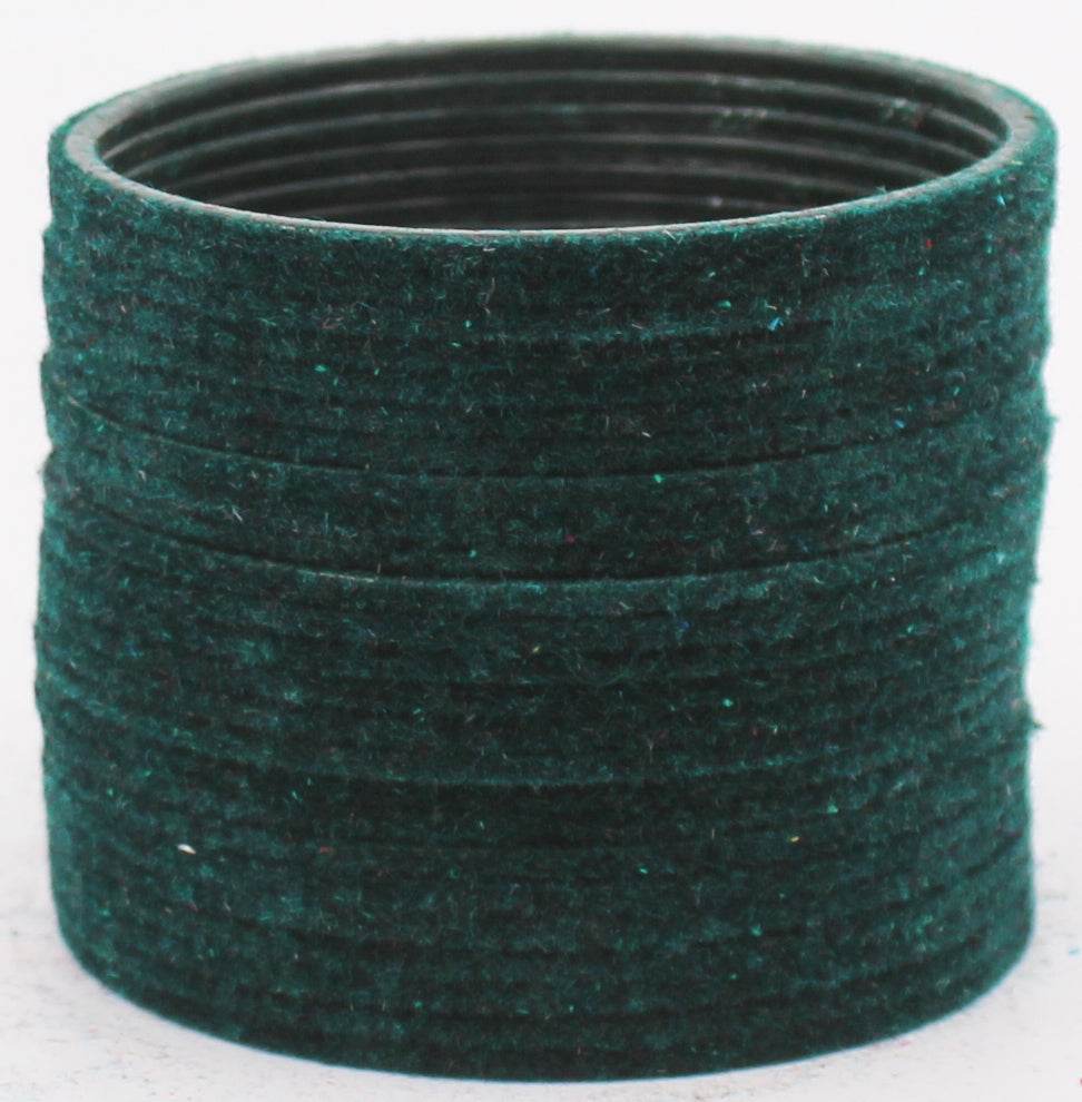 Set of 24 Plain Velvet Metal Bangles by T4 Jewels Peacock Plain Metal Bangles T4 Jewels