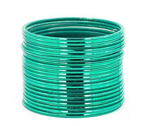 T4 Jewels Many Colors Glossy Metal Bangles (Pack Of 24). Radium Metal Bangles T4 Jewels