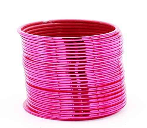 T4 Jewels Many Colors Glossy Metal Bangles (Pack Of 24). Rani Metal Bangles T4 Jewels